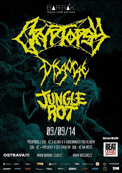 Plakat - Cryptopsy, Disgorge, Jungle Rot