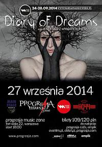 Plakat - Diary Of Dreams, Spiral69, Whispers In The Shadow