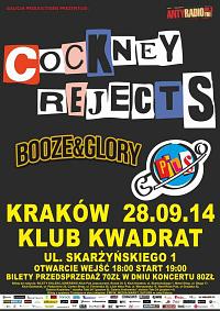Plakat - Cockney Rejects, Booze & Glory