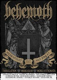 Plakat - Behemoth, Tribulation, Merkabah