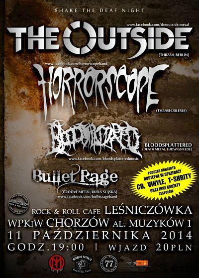 Plakat - The Outside, Horrorscope, Bloodsplattered