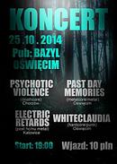 Koncert Psychotic Violence, Past Day Memories, Electric Retards, White Claudia