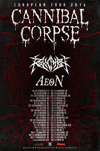 Plakat - Cannibal Corpse, Revocation, Aeon