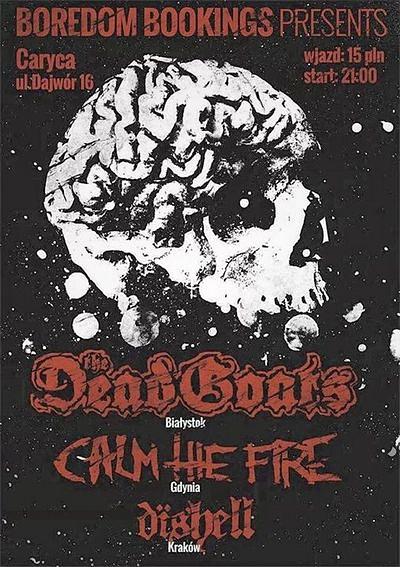 Plakat - The Dead Goats, Calm The Fire, Dishell