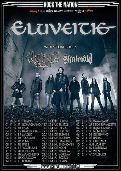 Plakat - Eluveitie, Arkona, Skalmold, Forodwaith