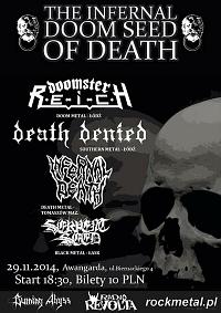 Plakat - Doomster Reich, Death Denied, Infernal Death