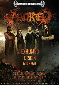 Plakat - Aborted, Origin, Exhumed, Miasmal