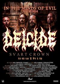 Plakat - Deicide, Svart Crown, Sawthis