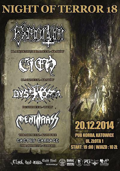 Plakat - Exmortum, Cień, Dysphoria, Menthrass