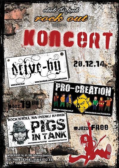 Plakat - Pigs In Tank, Pro-Creation, Drive-By