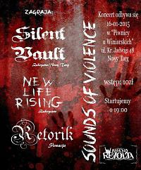 Plakat - Silent Vault, New Life Rising, Retoric