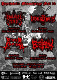 Plakat - Moloch Letalis, DeadThorn, Raped Christ