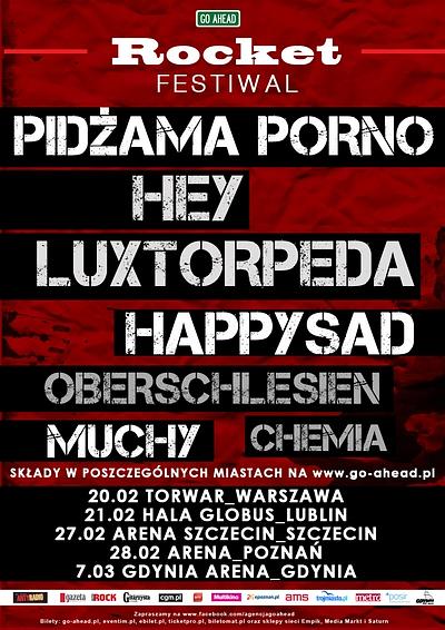 Plakat - Pidżama Porno, Hey, Luxtorpeda