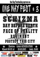Koncert Schizma, Day Before Death, Face Of Reality, Regiment, Protect This City