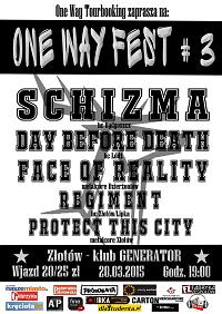 Plakat - Schizma, Day Before Death, Face Of Reality