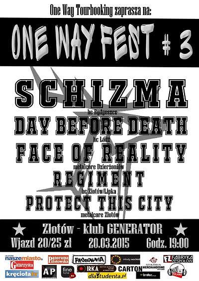Plakat - Schizma, Day Before Death, Face Of Reality