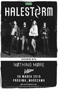 Plakat - Halestorm, Nothing More, Wilson