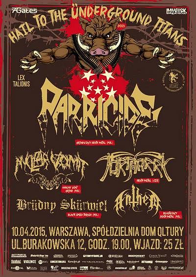 Plakat - Parricide, Nuclear Vomit, Tortharry