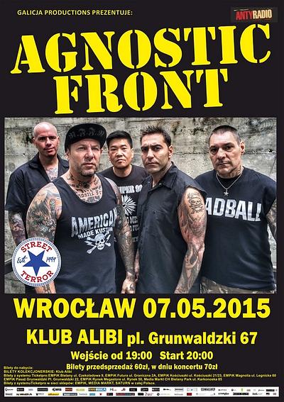 Plakat - Agnostic Front, Street Terror