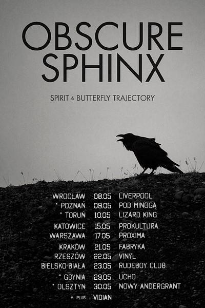 Plakat - Obscure Sphinx, Spirit, Butterfly Trajectory