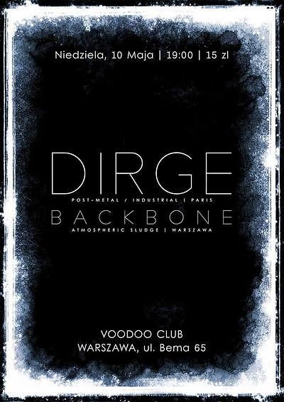 Plakat - Dirge, Backbone