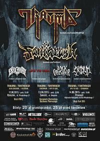 Plakat - Trauma, Fanthrash, Ape To God, Cerebrum