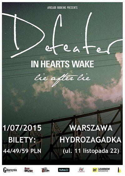 Plakat - Defeater, In Hearts Wake, Lie After Lie