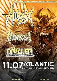 Plakat - Hirax, Nervosa, Driller