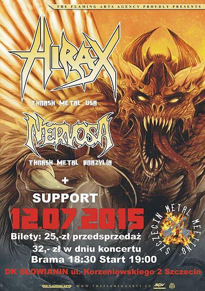 Plakat - Hirax, Nervosa