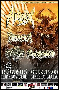 Plakat - Hirax, Nervosa, Offence, Ragehammer