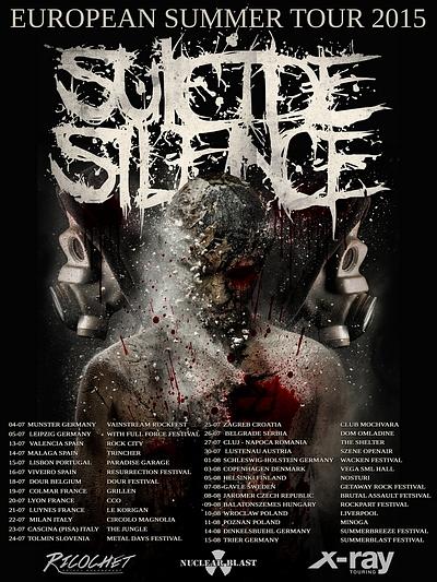 Plakat - Suicide Silence, Materia, The Sixpounder