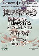 Koncert Decapitated, Betraying the Martyrs, Monuments, Materia, Disperse, Butelka