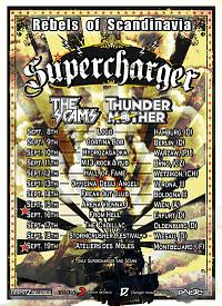 Plakat - Supercharger, Thundermother, The Scams
