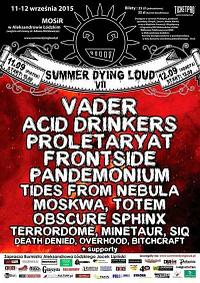 Plakat - Summer Dying Loud 2015