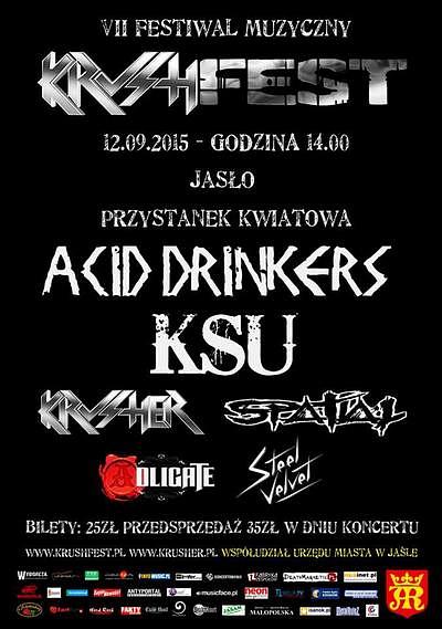 Plakat - Acid Drinkers, KSU, Krusher, Spatial