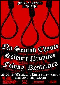 Plakat - No Second Chance, Solemn Promise