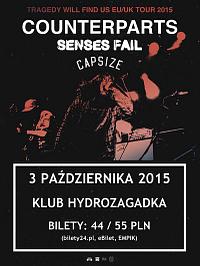 Plakat - Counterparts, Senses Fail, Capsize