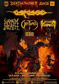 Plakat - Carcass, Obituary, Napalm Death