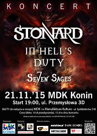 Plakat - Stonnard, In Hell's Duty, Seven Sages