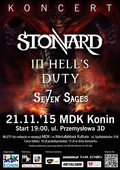 Plakat - Stonnard, In Hell's Duty, Seven Sages