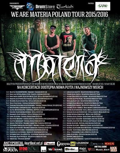 Plakat - Materia, Death Denied, Mosh Machine