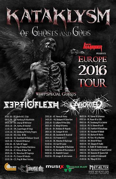 Plakat - Kataklysm, Septicflesh, Aborted