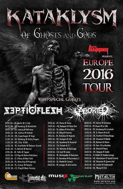 Plakat - Kataklysm, Septicflesh, Aborted