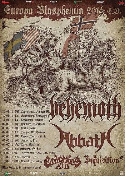 Plakat - Behemoth, Abbath, Entombed A.D.