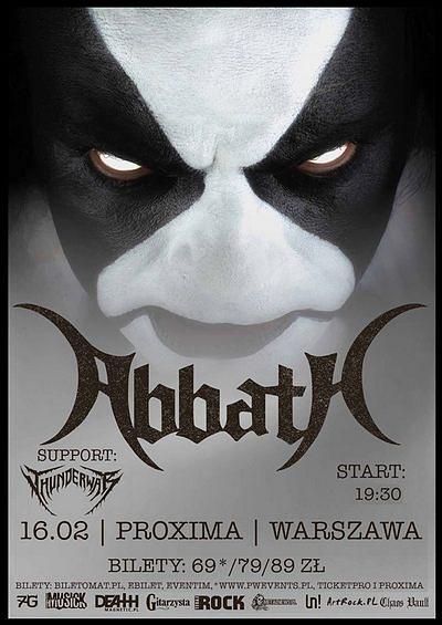 Plakat - Abbath, Thunderwar