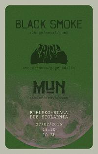 Plakat - Black Smoke, Shine, MuN