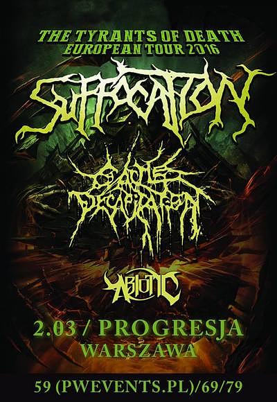 Plakat - Suffocation, Cattle Decapitation