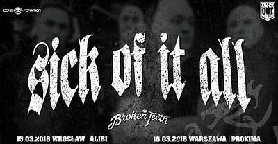 Plakat - Sick Of It All, Broken Teeth