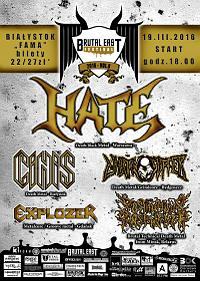 Plakat - Hate, Cinis, Unborn Suffer, Explozer