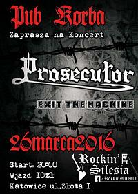 Plakat - Prosecutor, Exit the Machine